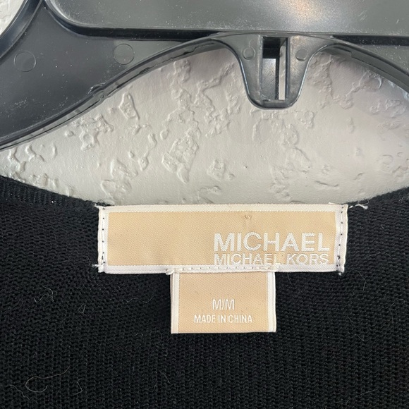 Michael Kors Black and Gray Women's Cardigan - Size M - Picture 3 of 3